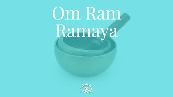 Monday Mantra ~ Om Ram Ramaya